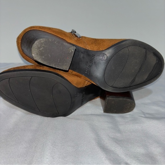 Nine West WNNEVA2 Women's Ankle Boots Brown Faux Suede  Size 6.5 - Picture 10 of 12